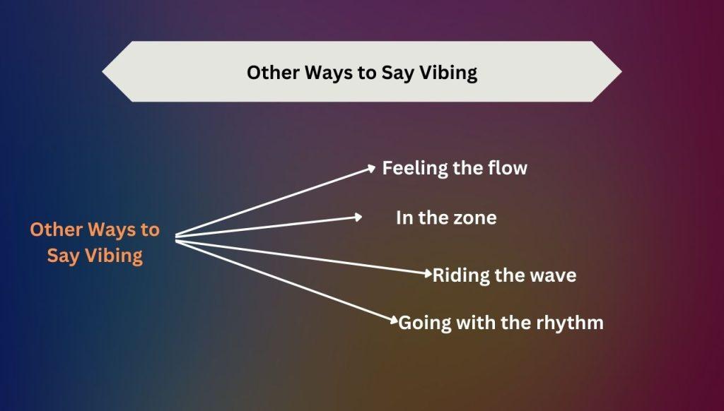 Other Ways to Say Vibing