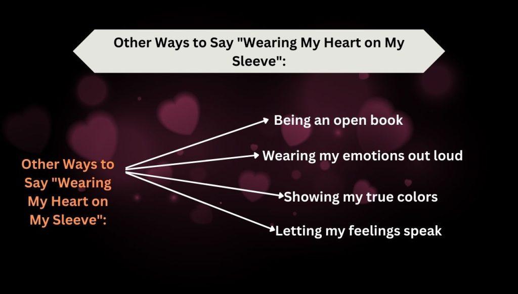 Other Ways to Say "Wearing My Heart on My Sleeve":